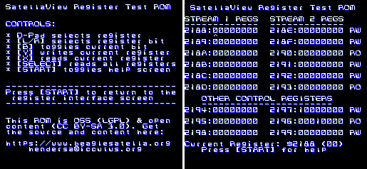 BeagleSatellaview Test ROM screenshot